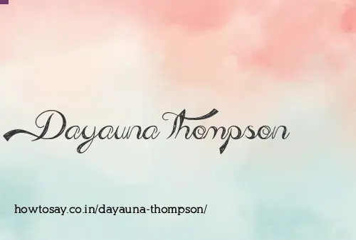 Dayauna Thompson