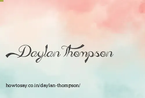 Daylan Thompson