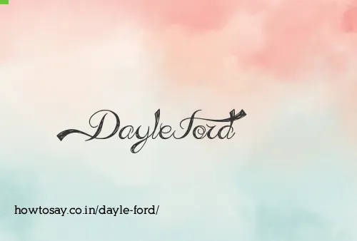 Dayle Ford