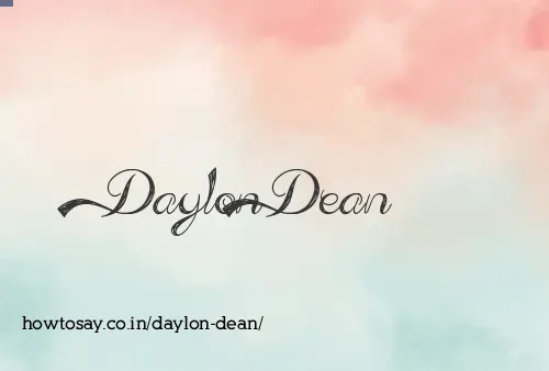 Daylon Dean