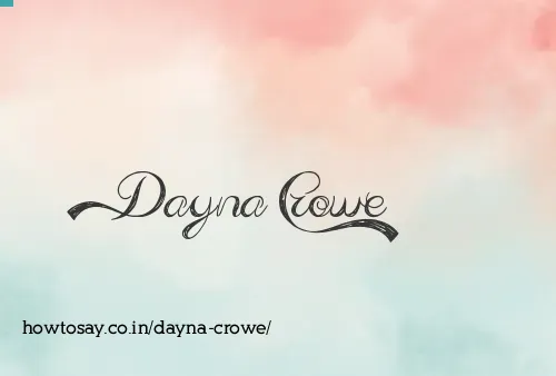 Dayna Crowe