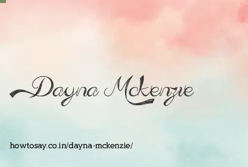 Dayna Mckenzie