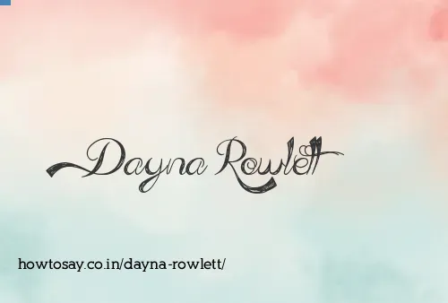 Dayna Rowlett