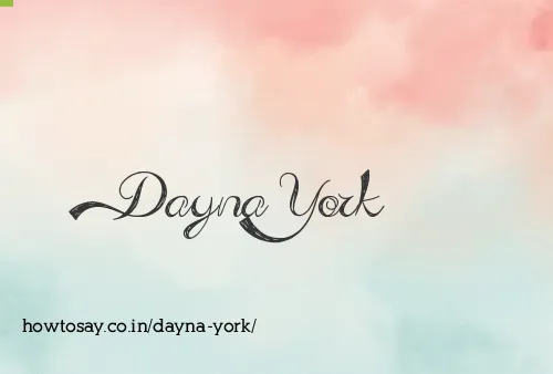 Dayna York