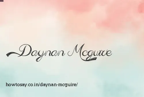 Daynan Mcguire