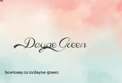 Dayne Green