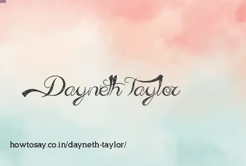 Dayneth Taylor