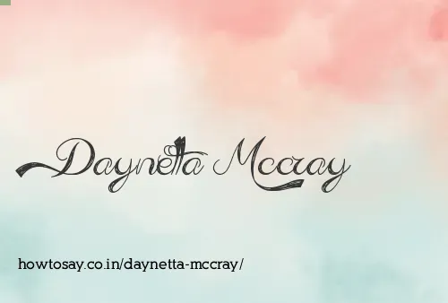 Daynetta Mccray