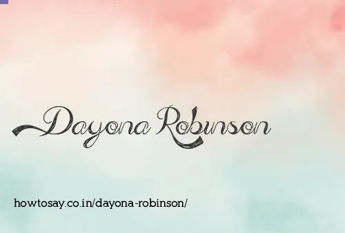 Dayona Robinson