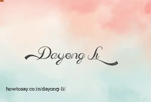 Dayong Li