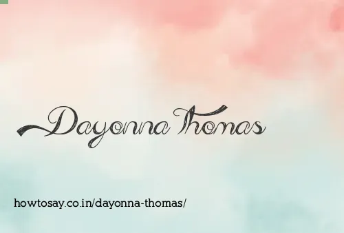 Dayonna Thomas
