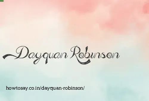 Dayquan Robinson