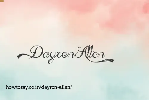 Dayron Allen