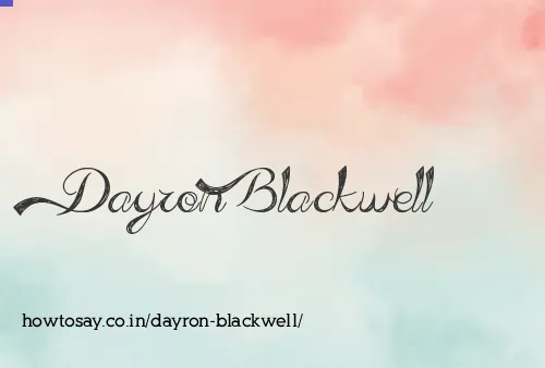 Dayron Blackwell