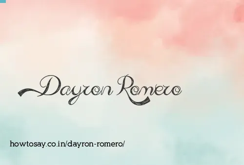 Dayron Romero