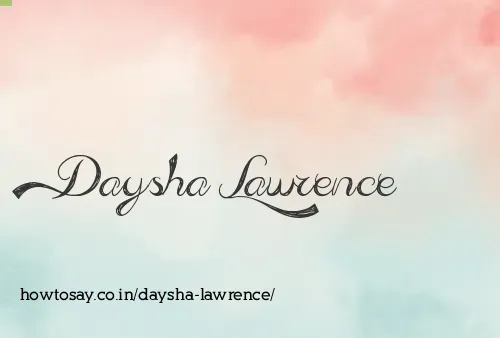 Daysha Lawrence