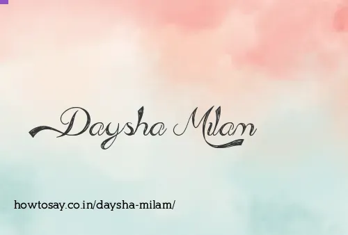 Daysha Milam