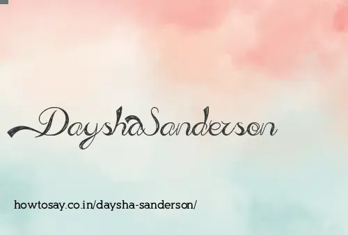 Daysha Sanderson