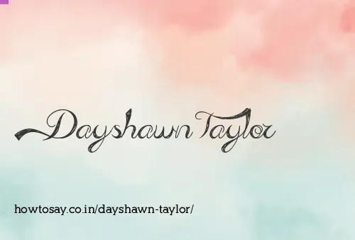 Dayshawn Taylor