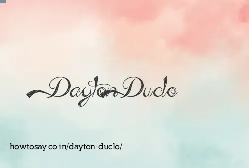 Dayton Duclo