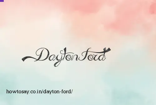 Dayton Ford