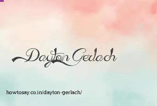 Dayton Gerlach