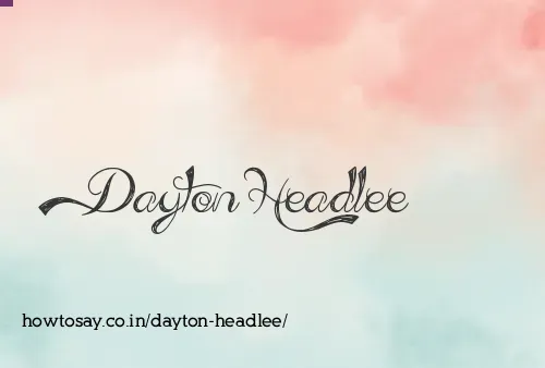 Dayton Headlee