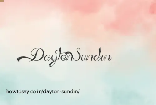 Dayton Sundin