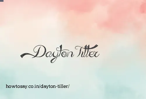 Dayton Tiller