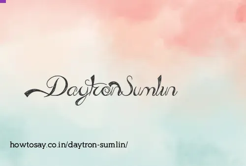 Daytron Sumlin