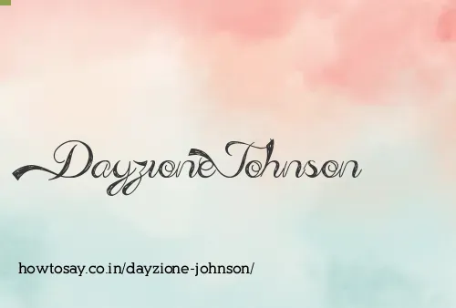 Dayzione Johnson