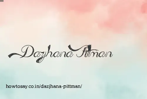 Dazjhana Pittman