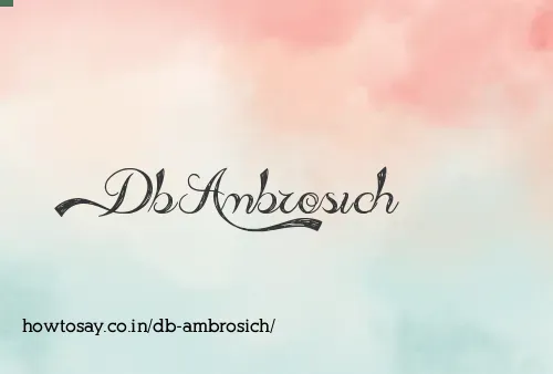 Db Ambrosich