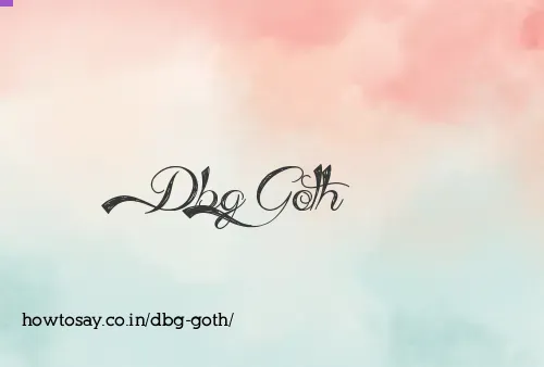 Dbg Goth