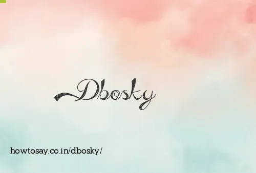 Dbosky