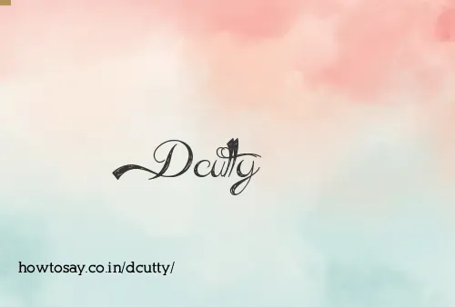 Dcutty