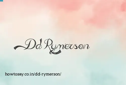 Dd Rymerson