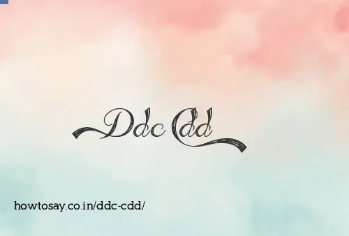 Ddc Cdd