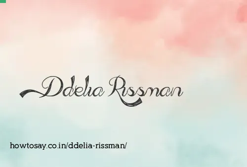 Ddelia Rissman