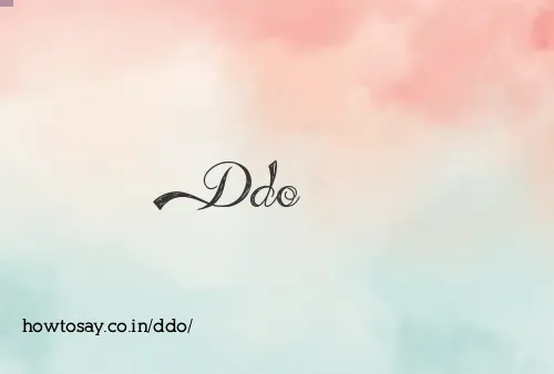 Ddo