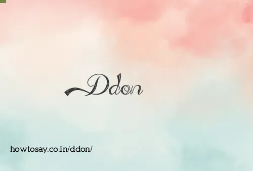 Ddon