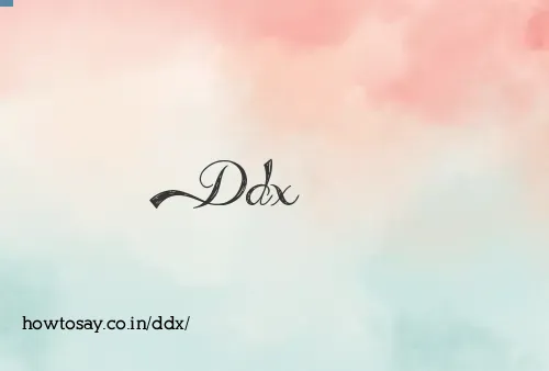 Ddx