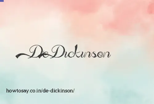 De Dickinson