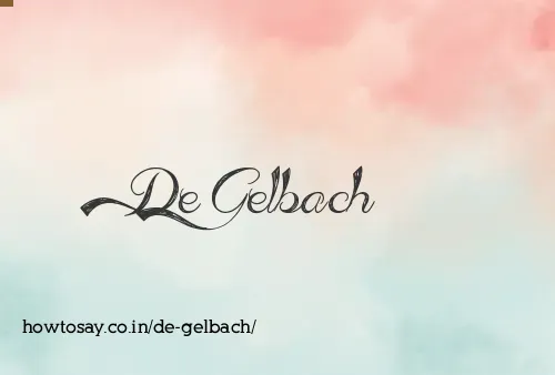 De Gelbach
