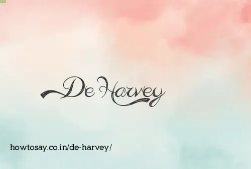 De Harvey