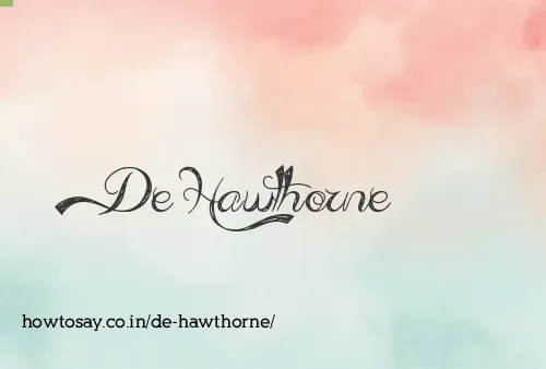 De Hawthorne