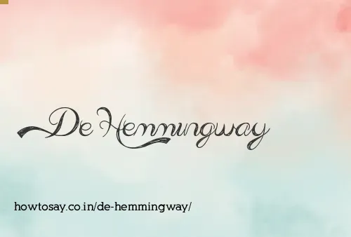 De Hemmingway