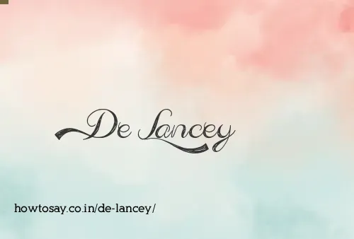De Lancey