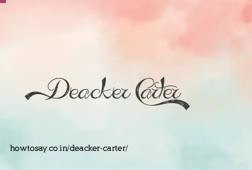 Deacker Carter