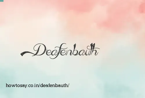 Deafenbauth